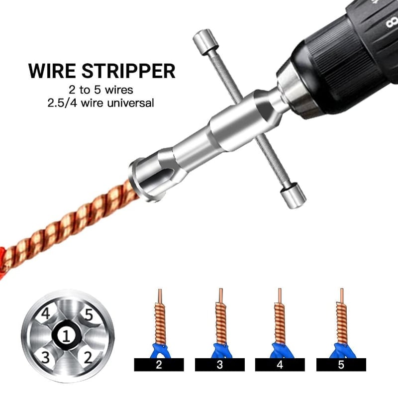 Wire Stripping And Twisting Tool