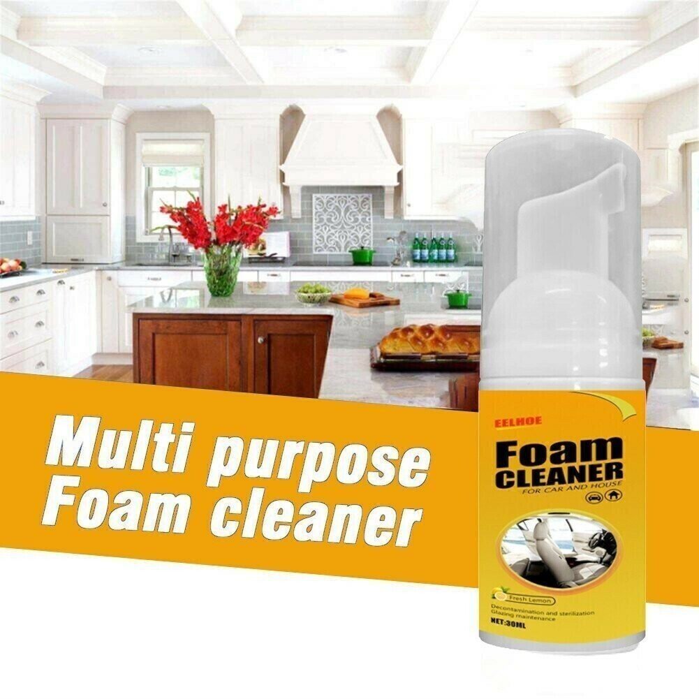 💥Home Cleaning Foam Cleaner Spray Multi-purpose Anti-aging Cleaner Tools for Car Interiors or Home Appliance