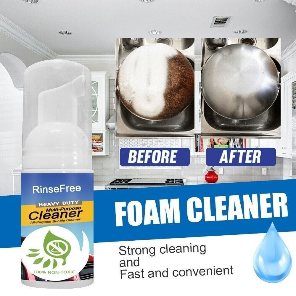 💥Home Cleaning Foam Cleaner Spray Multi-purpose Anti-aging Cleaner Tools for Car Interiors or Home Appliance